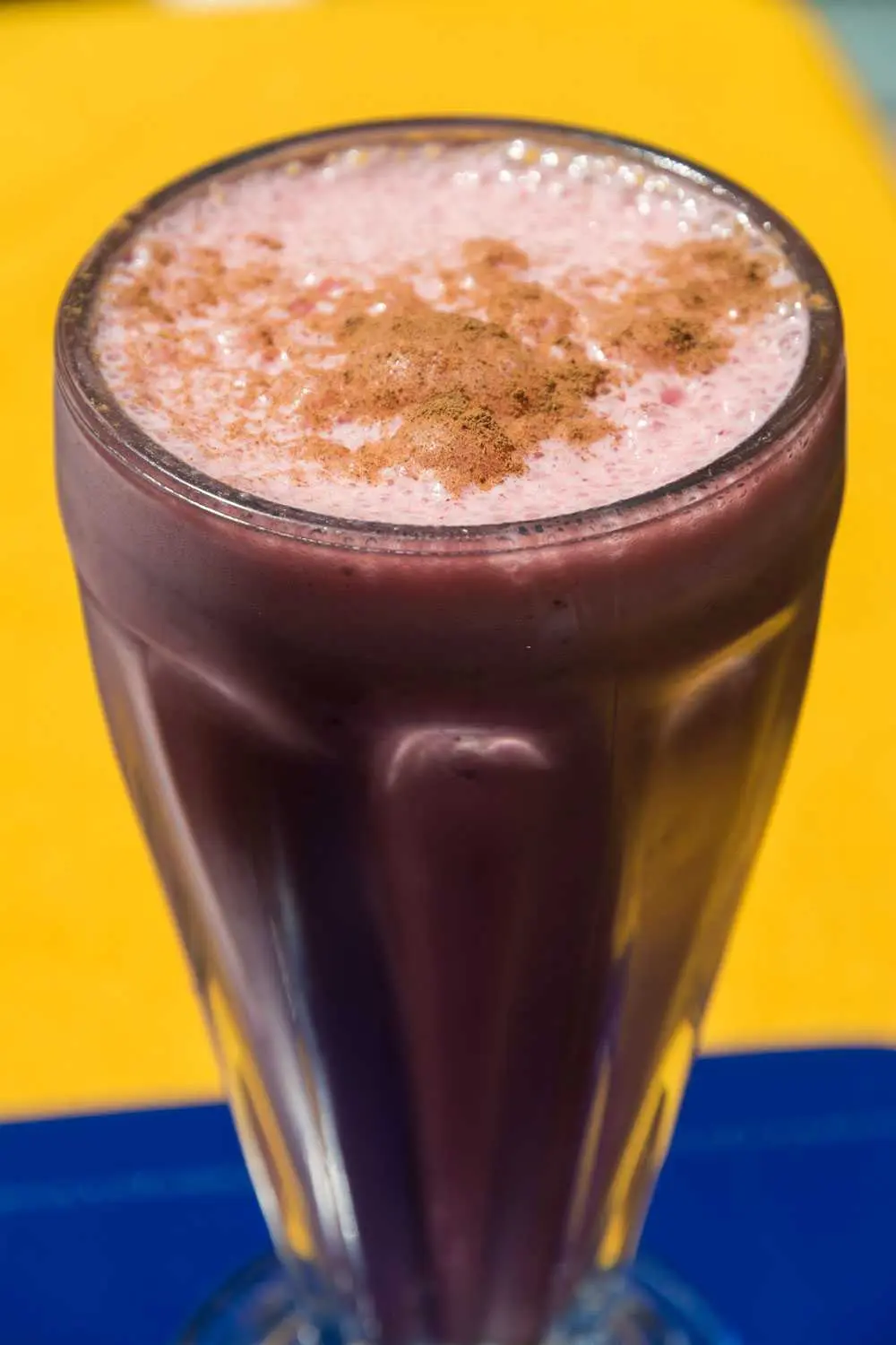 A licuado de fresa. Licuados are made from fruit and, usually, milk, though some fruits go best with water.