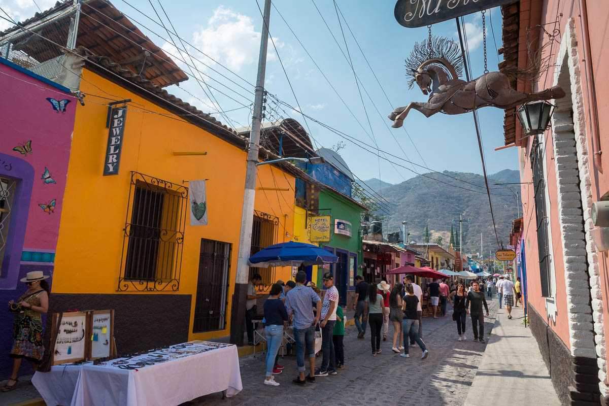 Visit some merchants, artists, and restaurants.