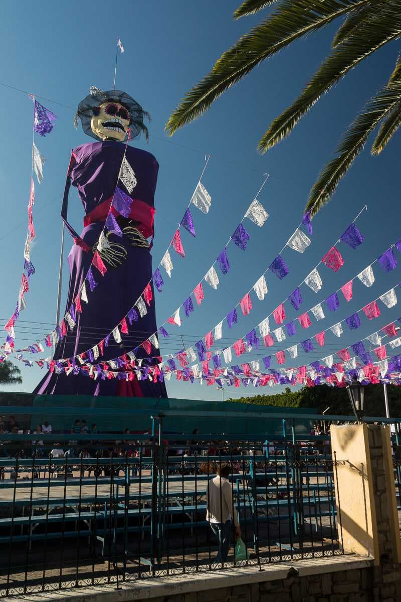 This is the world's tallest catrina at 157.8 feet (48.1 meters) in 2017 n Ixtlahuacán de los Membrillos, Jalisco, Mexico
