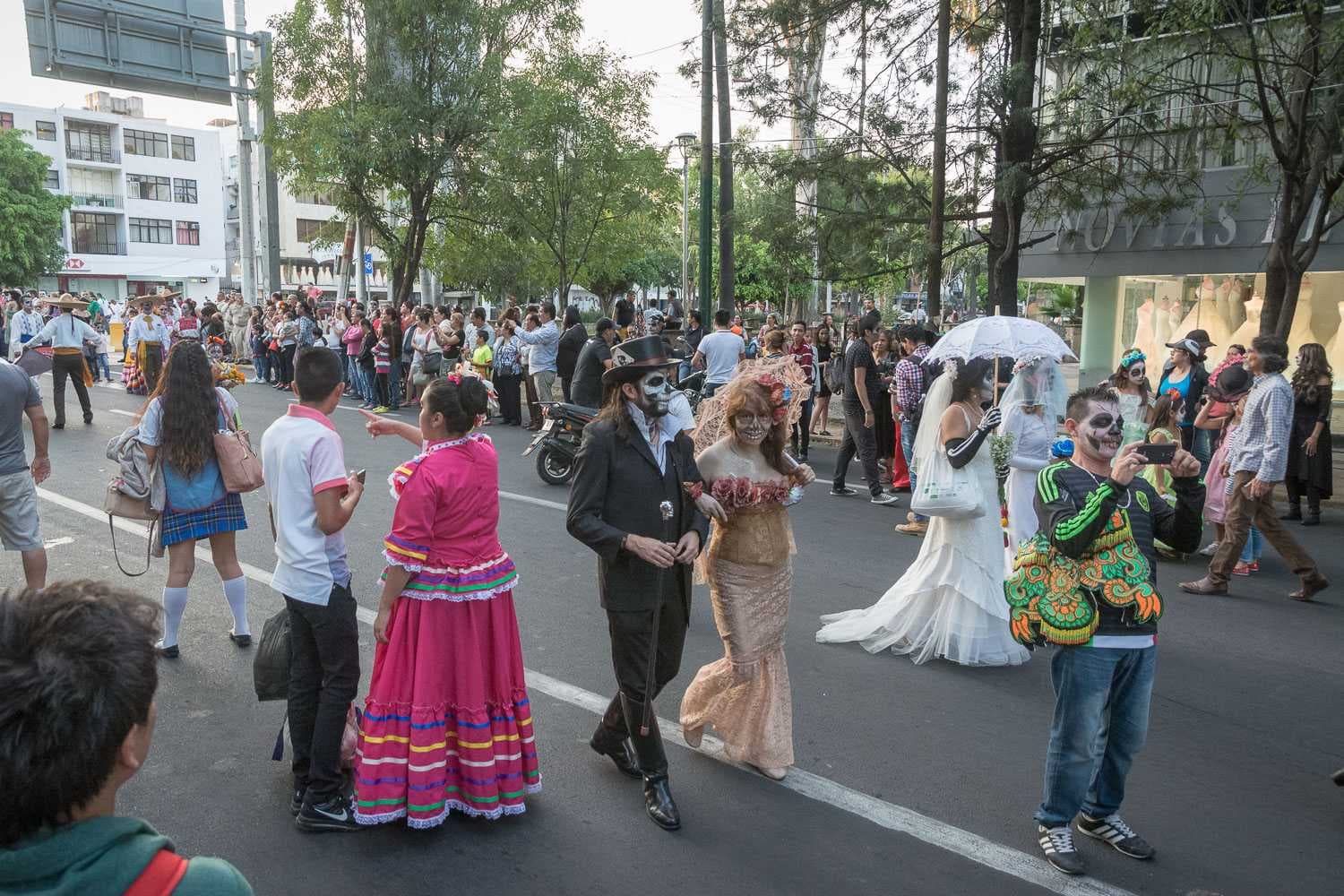 The Guadalajara Day of the Dead parade.