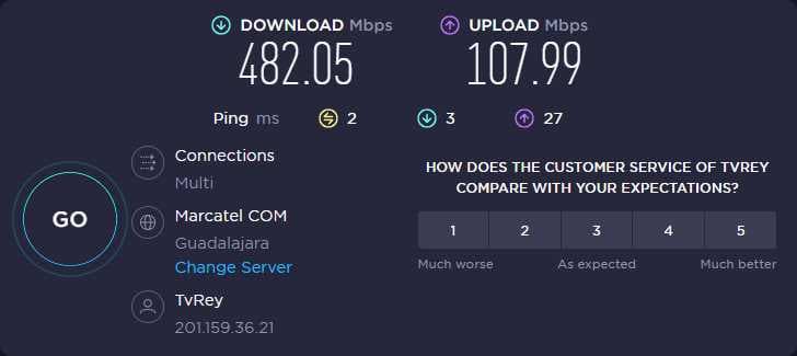 I use Ilox and get almost 500 mb download, 100 mb upload. Cost is $1000 pesos per month.