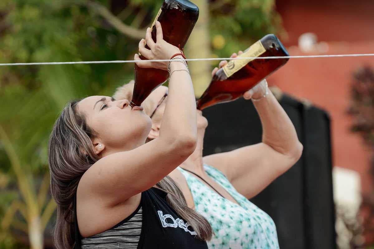 And beer chugging competitions with caguamas (32-oz beers).