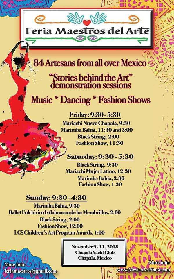 Feria Maestros del Arte 2018 entertainment schedule