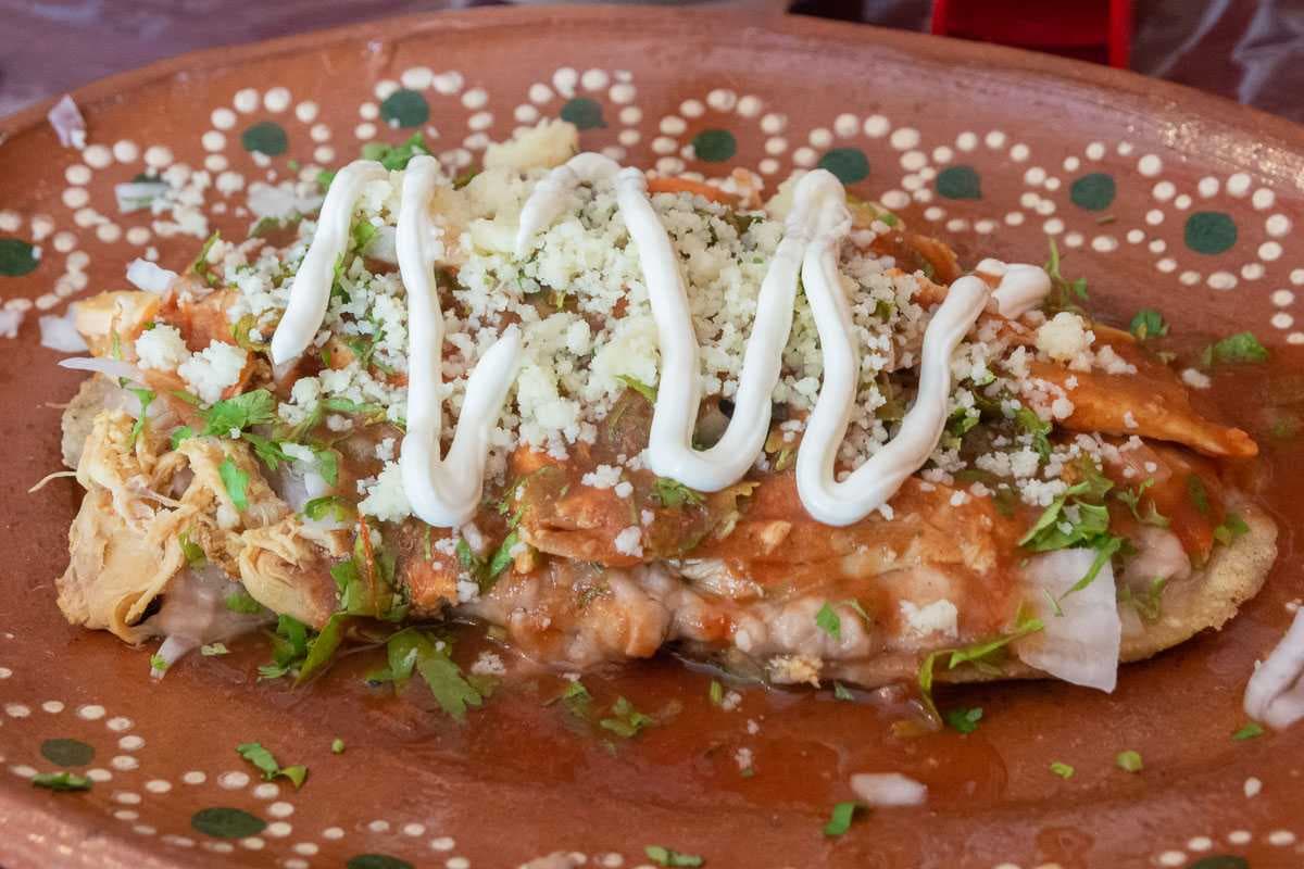 Huarache at EL Zarape in Chapala, Mexico.